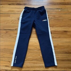 Fila Blue Joggers with White Stripes